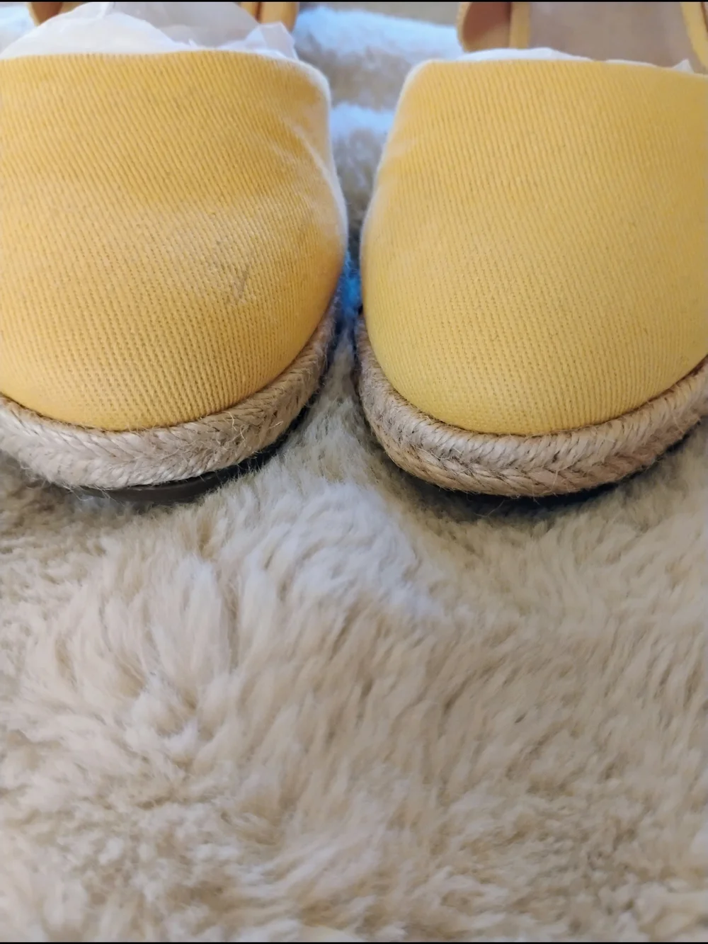 Life Stride Yellow Canvas Espadrille Wedge Sandals
